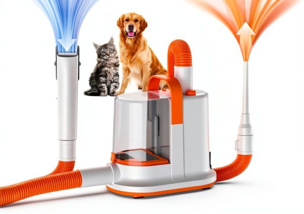 Koonie Dog Grooming Kit Low Noise Clipper Vacuum Combo-0