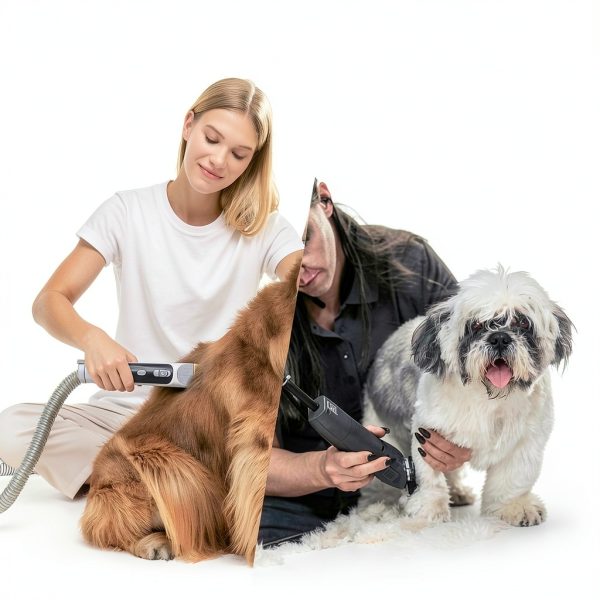 PEZCOOL Dog Grooming Vacuum Dryer 3 in 1 Low Noise Kit-6