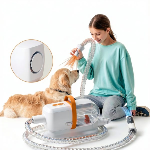 PEZCOOL Dog Grooming Vacuum Dryer 3 in 1 Low Noise Kit-5