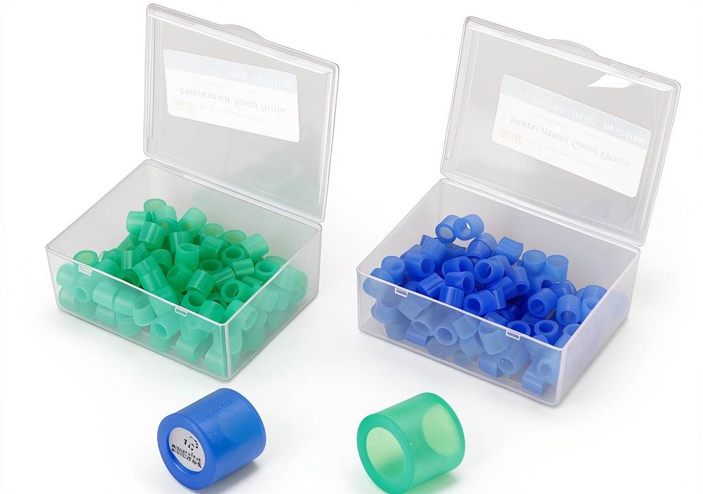 FILFEEL dental color code rings displayed in a sterile dental setting