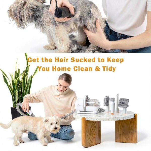Afloia Dog Grooming Vacuum Clippers Low Noise Cordless-3