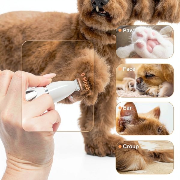 GIMPYN Dog Grooming Kit Quiet Clippers LED Display-5
