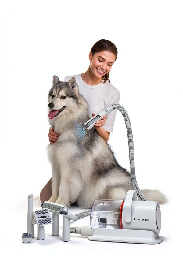 HomeRunPet Grooming Vacuum Kit Quiet 45dB Pet Hair-6