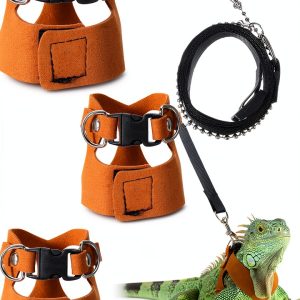 ValueBargain Bearded Dragon Harness Leash Set Adjustable-0