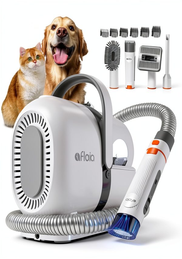 Afloia Dog Grooming Vacuum Clippers Low Noise Cordless-0