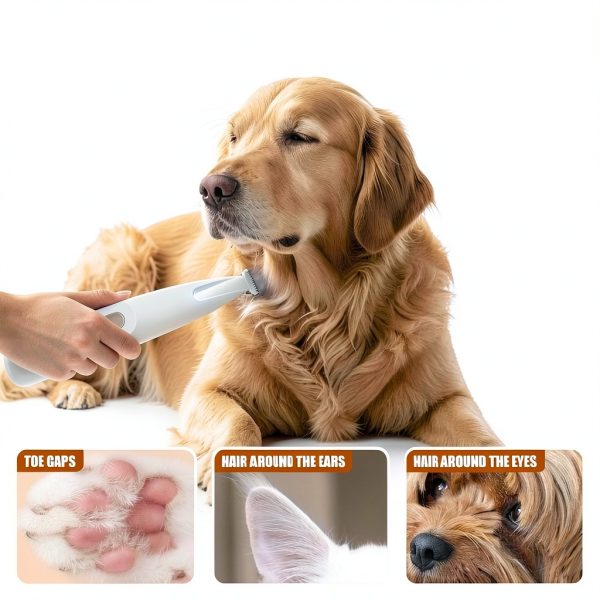 Juvhot Dog Paw Trimmer LED Grooming Clipper Pet Supplies-3
