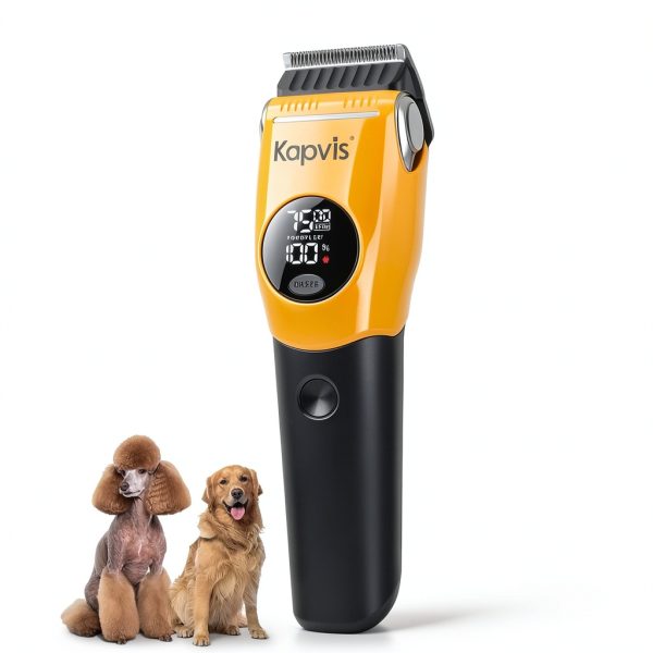 Kapvis Dog Grooming Clipper Kit LED Light Type C Charging-6