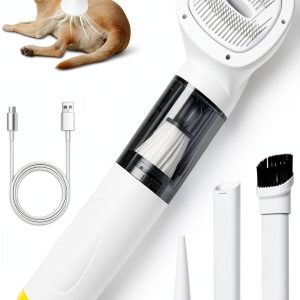 Yopqwie Dog Vacuum Groomer Cordless 3 in 1 Pet Hair Remover-0