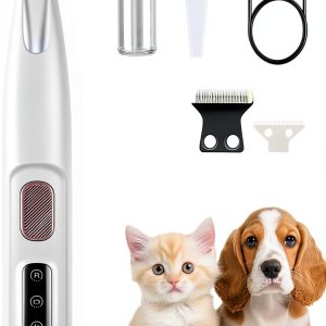 Juvhot Dog Paw Trimmer LED Grooming Clipper Pet Supplies-0