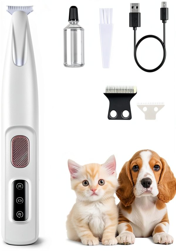 Juvhot Dog Paw Trimmer LED Grooming Clipper Pet Supplies-0