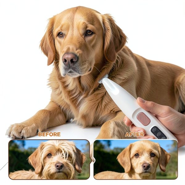 Juvhot Dog Paw Trimmer LED Grooming Clipper Pet Supplies-2
