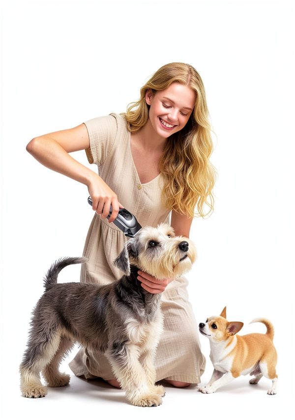 Mearens Dog Grooming Clipper Kit Quiet Low Vibration-3