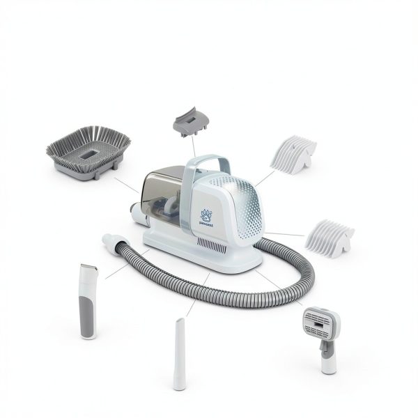 Pawsest Dog Grooming Vacuum Kit All in One Pet Clippers-1