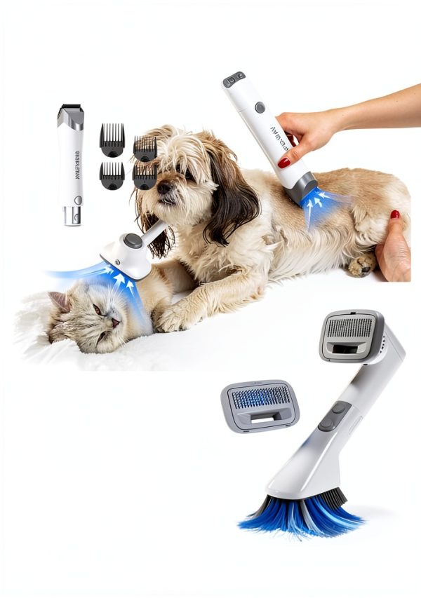 Simple Way Dog Grooming Vacuum Quiet Professional Home Kit-2