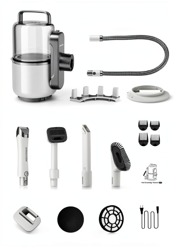 Simple Way Dog Grooming Vacuum Quiet Professional Home Kit-6