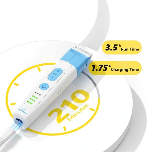 SUPRENT Dog Grooming Clippers Ceramic Blade Cordless Kit-4