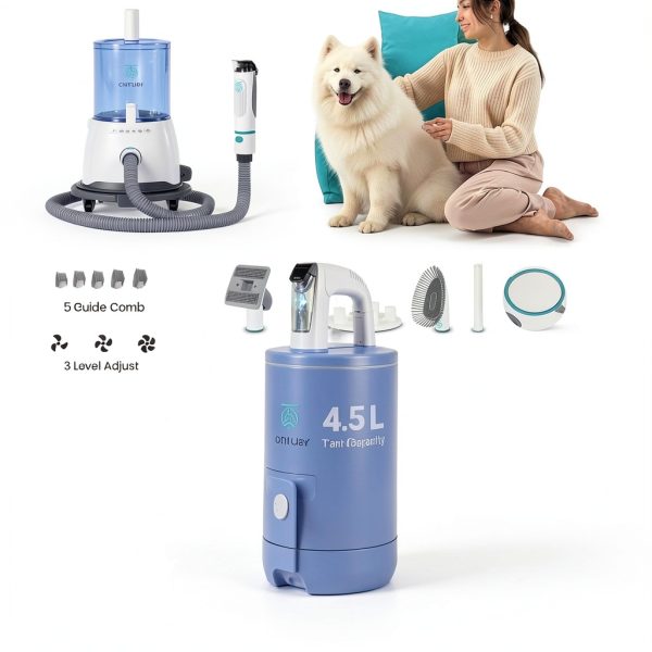 CNTURY Dog Grooming Clippers Kit Quiet Vacuum 4.5L Capacity-8