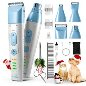 SUPRENT Dog Grooming Clippers Ceramic Blade Cordless Kit-0