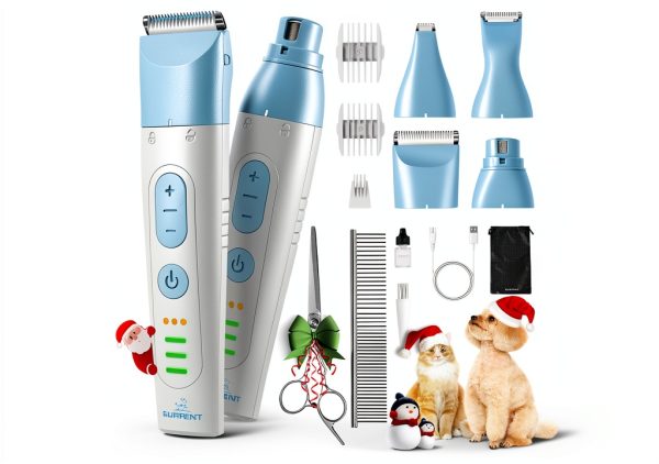 SUPRENT Dog Grooming Clippers Ceramic Blade Cordless Kit-0