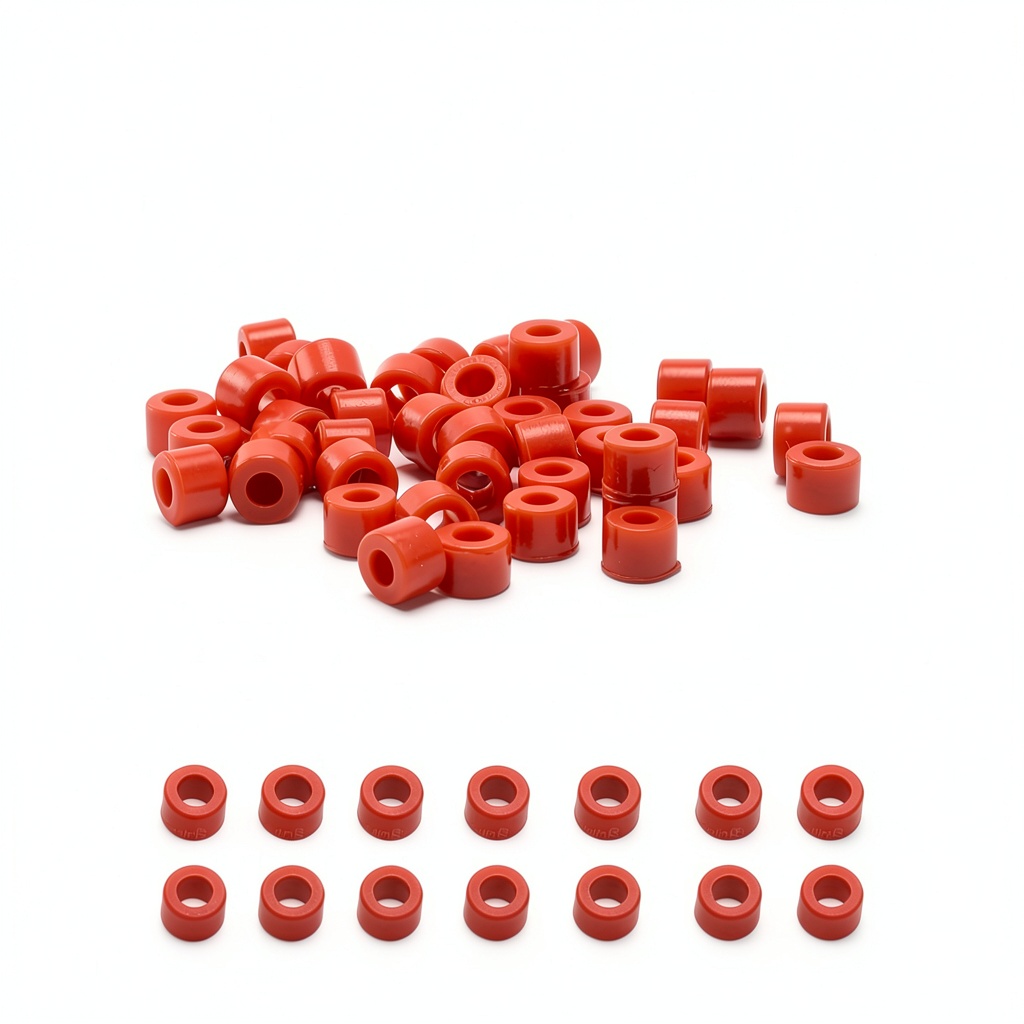 Easyinsmile silicone dental code rings displayed on various dental instruments