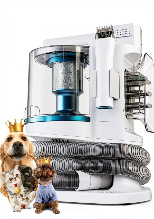 PROMOMO Dog Grooming Vacuum Low Noise 3 Suction Levels-0