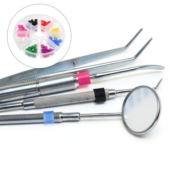 Healifty Silicone Code Rings Dental Instrument Labels 160-5