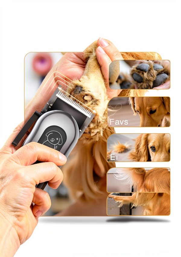 Mearens Dog Grooming Clipper Kit Quiet Low Vibration-5