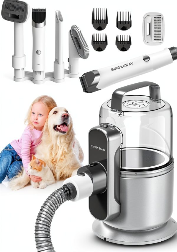 Simple Way Dog Grooming Vacuum Quiet Professional Home Kit-0