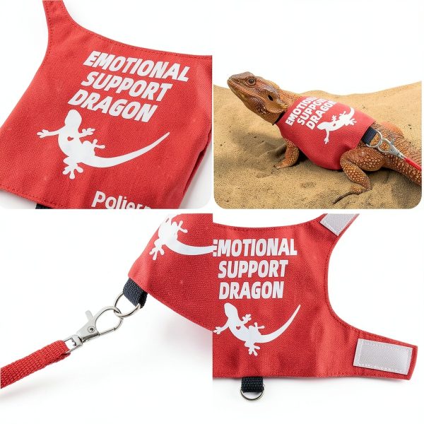 Bearded Dragon Harness RM Romansk Soft Mesh-2