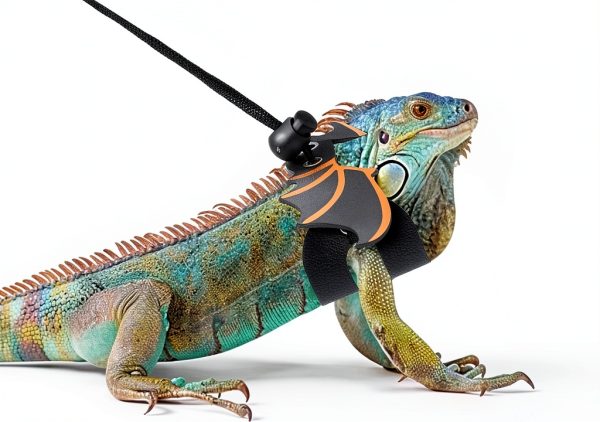 Bearded Dragon Leash Tucnoeu Leather Harness-6